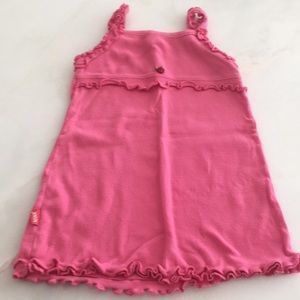 Mish Mish Girls Pink Cotton Dress-Size 24 months